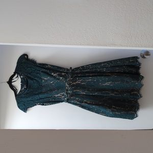 Nordstrom - Eliza J, emerald green lace dress